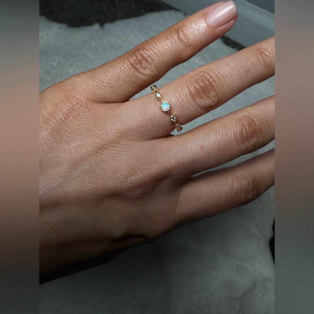 Melinda Maria Blue Opal Ring - Picture 4 of 6